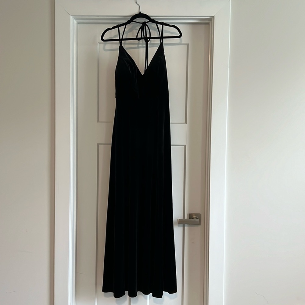 Azazie Sora Velvet Dress - Size 8